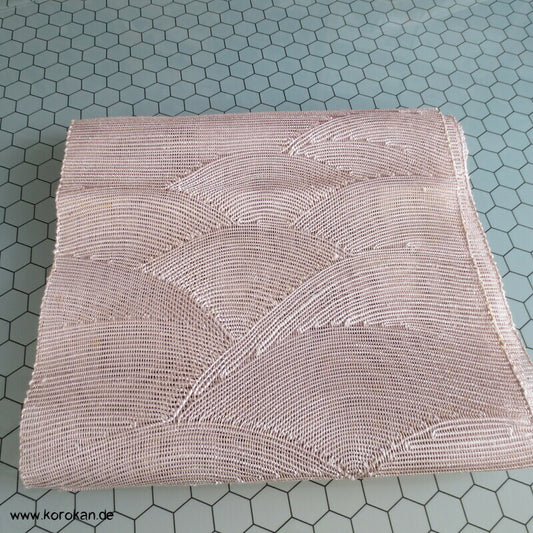 Segaiha Naturwellen Sommer Nagoya / Fukuro Obi grobgewebte Seide