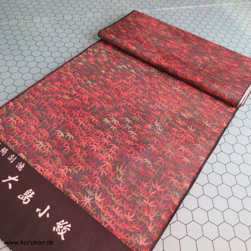 Herbstmuster, Bambus Kimono Seide