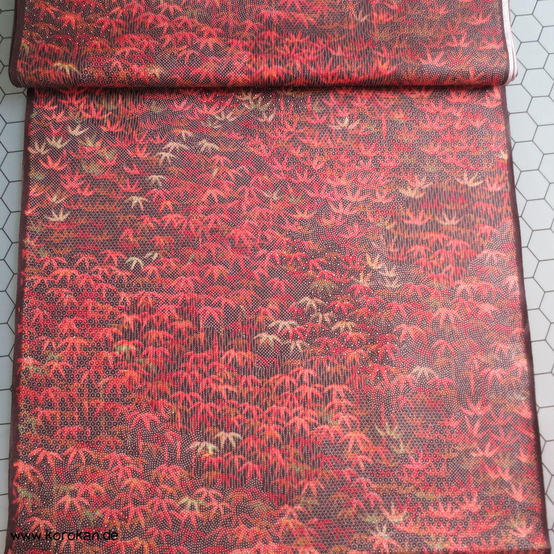 Herbstmuster, Bambus Kimono Seide
