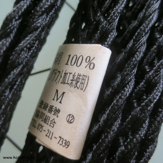 schwarz durchbrochen geflochtener Sommer Trauer Obijime