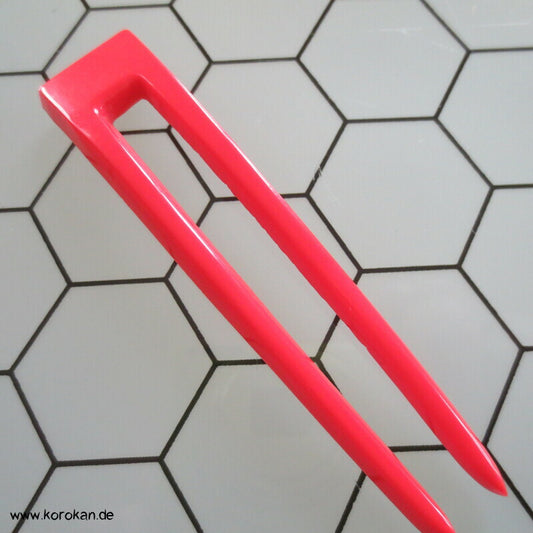 japanische Haarnadel - rot und klein