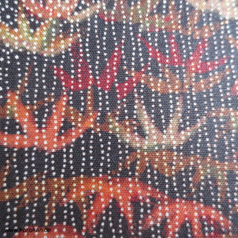 Herbstmuster, Bambus Kimono Seide