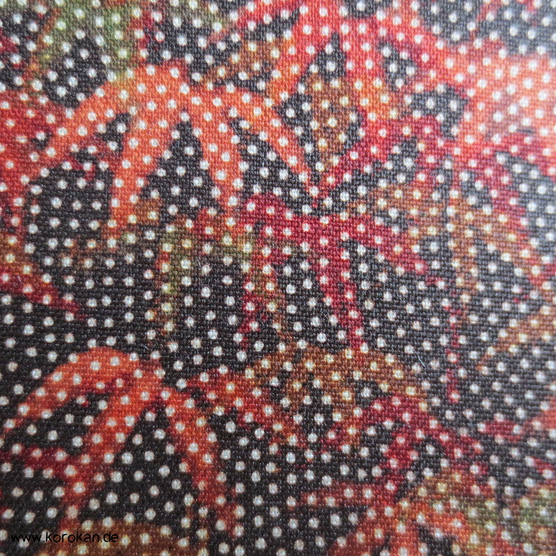 Herbstmuster, Bambus Kimono Seide