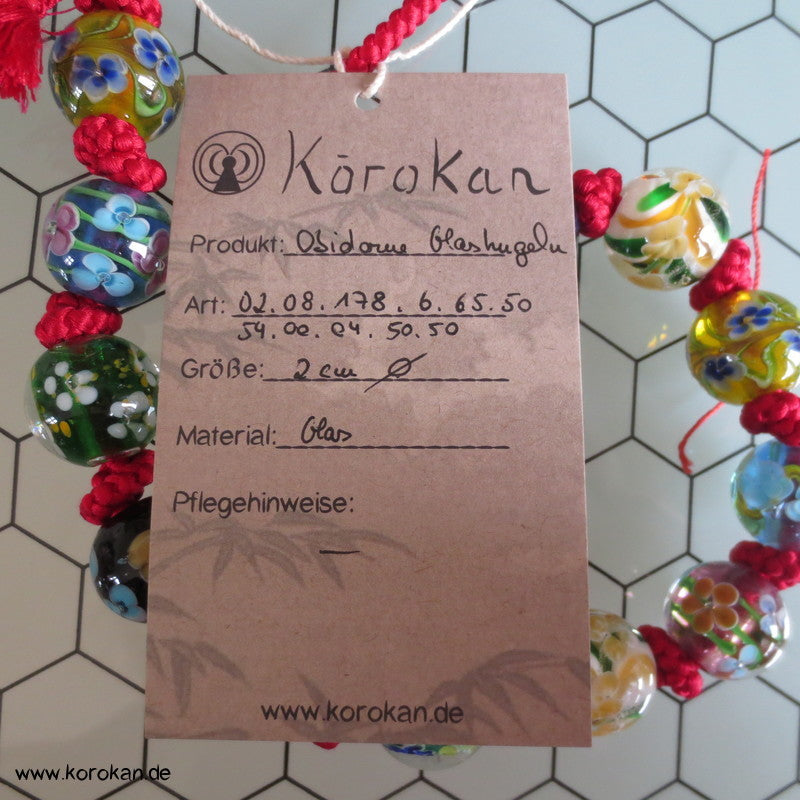japanische Obidome Glasperlen - oder als Kette