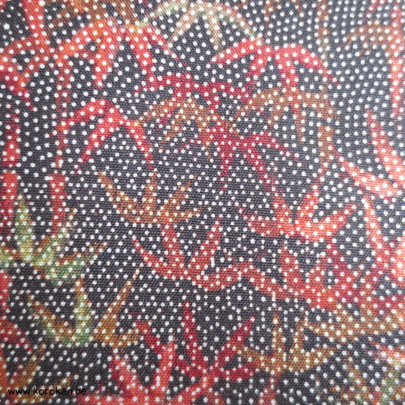 Herbstmuster, Bambus Kimono Seide