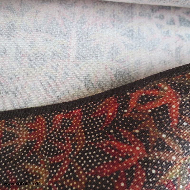 Herbstmuster, Bambus Kimono Seide