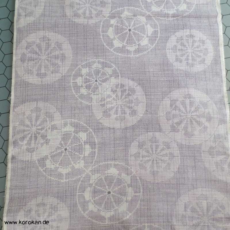Genji Wheel - Wasserrad Kasuri Tsumugi Kimono Seide