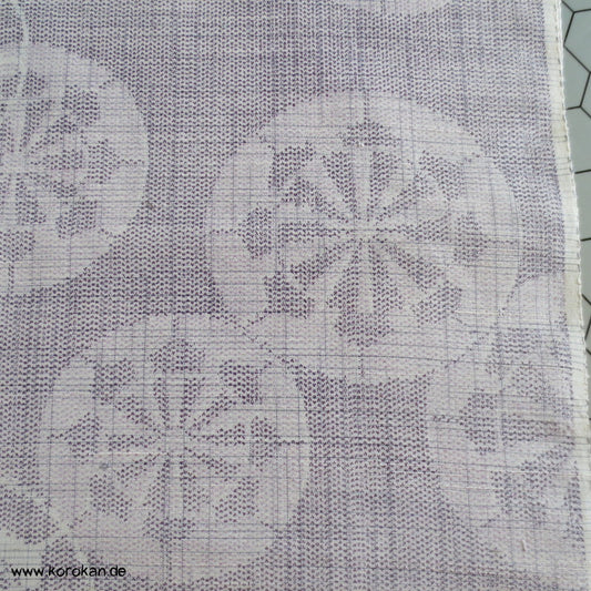 Genji Wheel - Wasserrad Kasuri Tsumugi Kimono Seide