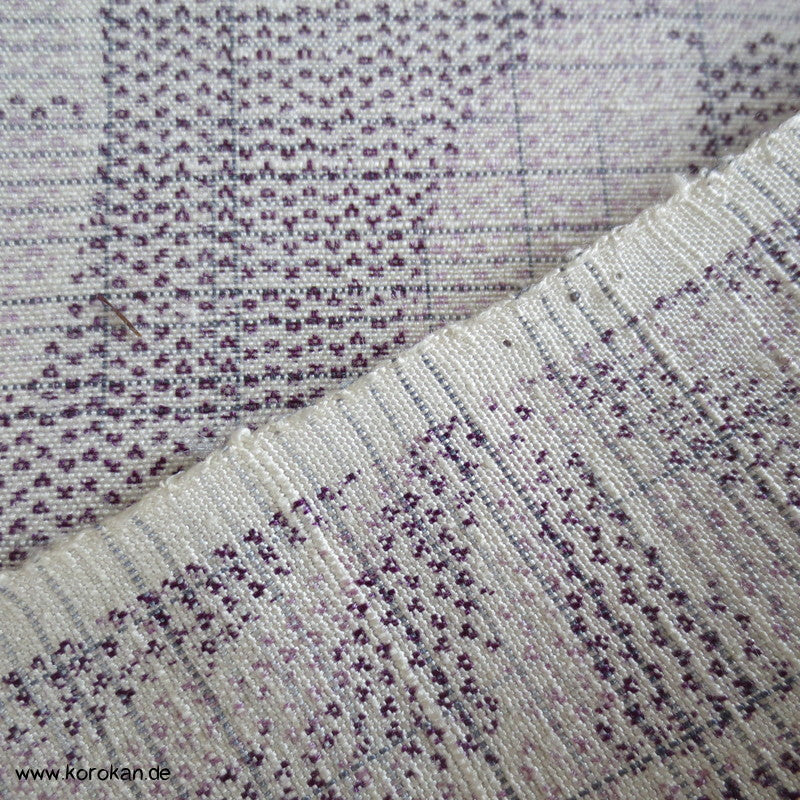 Genji Wheel - Wasserrad Kasuri Tsumugi Kimono Seide