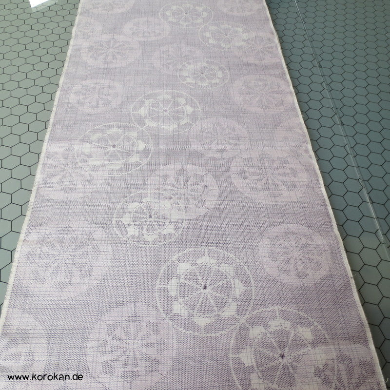 Genji Wheel - Wasserrad Kasuri Tsumugi Kimono Seide