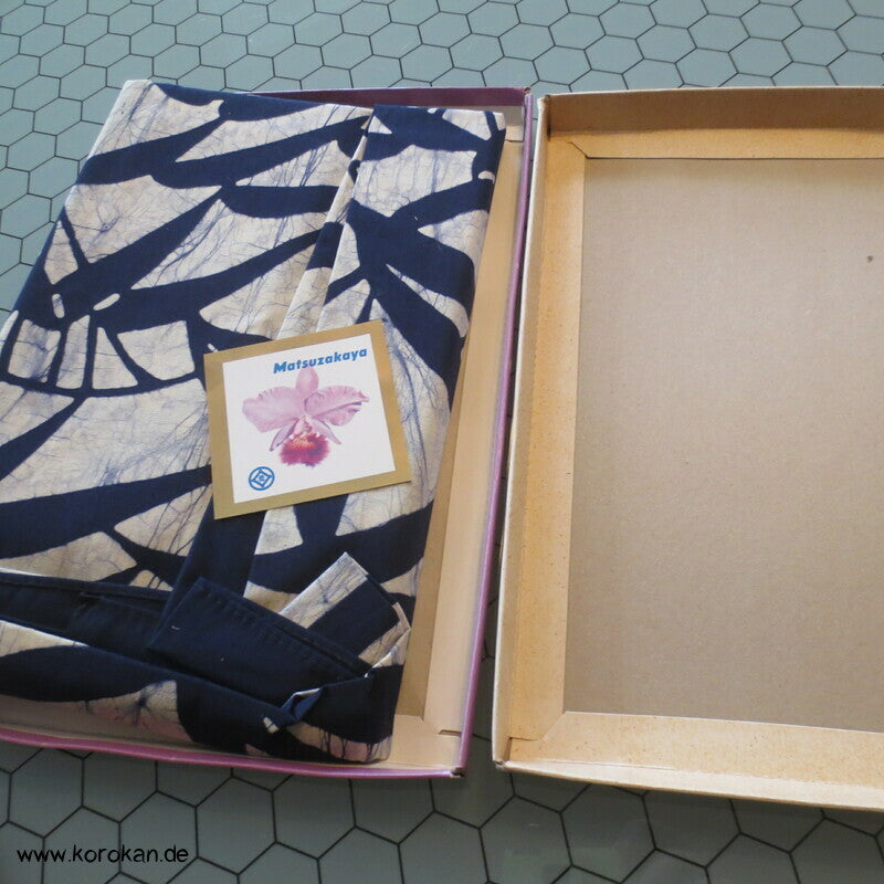 Matsuzakaya Bambus Furoshiki, Vintage unbenutzt,