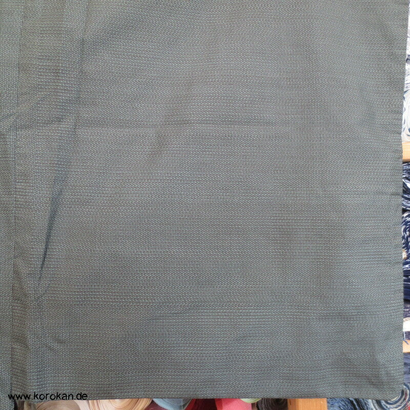 hellblau - beige Kasuri Tsumugi Haori, Flößermotiv