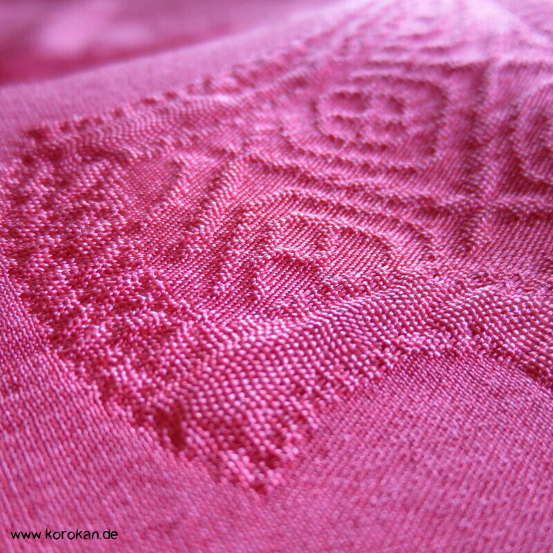japanische pinke Matelassé Seide Michiyuki Kimono Jacke