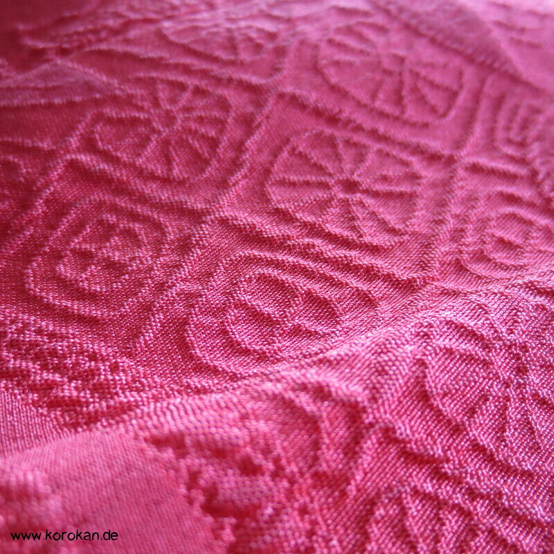 japanische pinke Matelassé Seide Michiyuki Kimono Jacke
