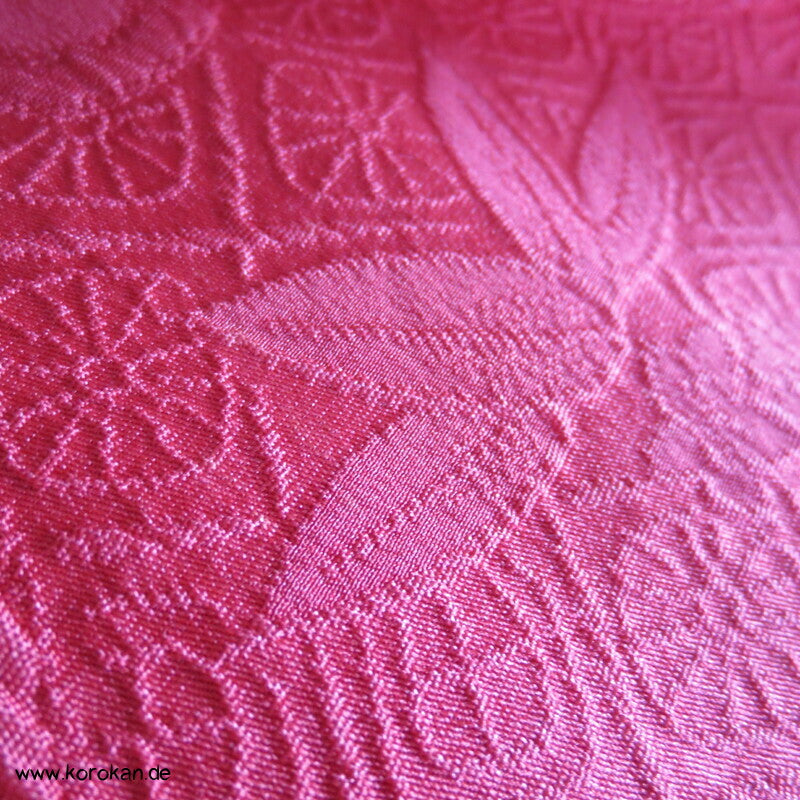 japanische pinke Matelassé Seide Michiyuki Kimono Jacke