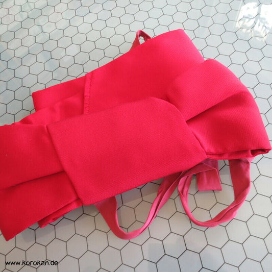Tzukuri Obi - vorgebundenen Alltags Obi - schlicht rot