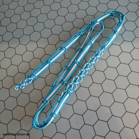 blau weißer Sommer Obijime ohne Troddeln