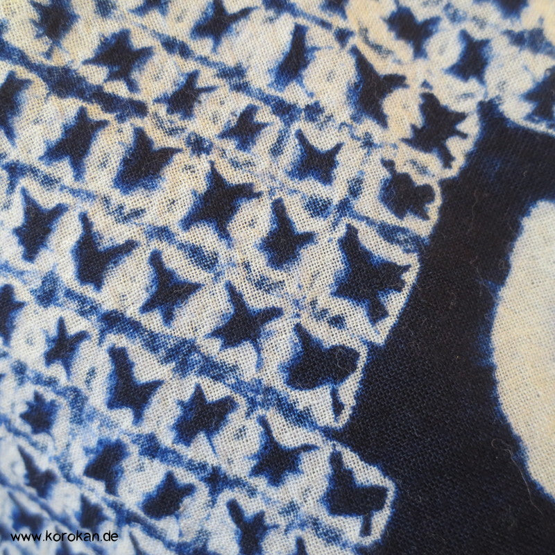 Arimatsu Shibori Kimono Baumwolle Zero Waste Kosode Sommerkleid