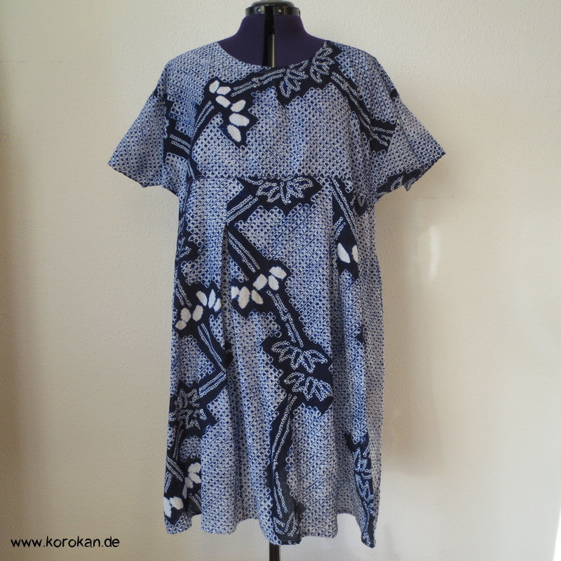Arimatsu Shibori Kimono Baumwolle Zero Waste Kosode Sommerkleid