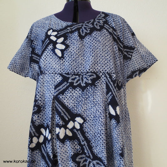 Arimatsu Shibori Kimono Baumwolle Zero Waste Kosode Sommerkleid