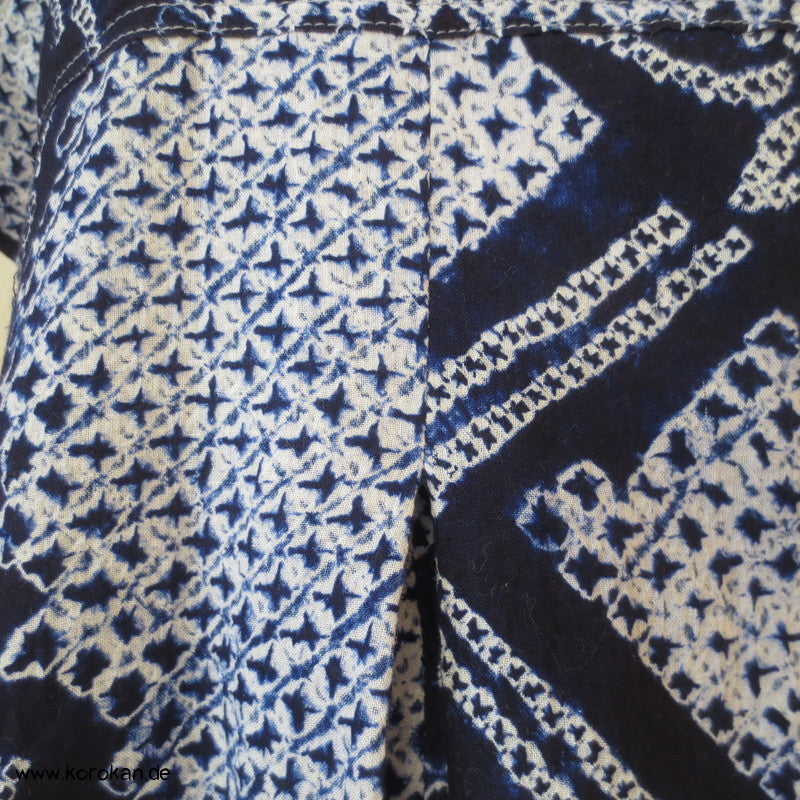 Arimatsu Shibori Kimono Baumwolle Zero Waste Kosode Sommerkleid