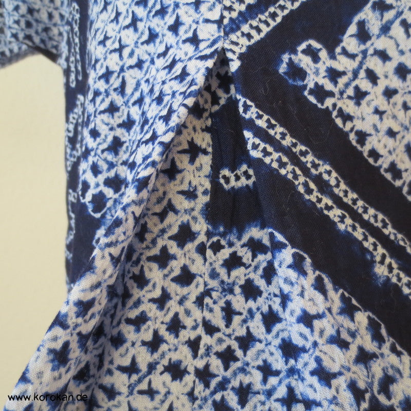 Arimatsu Shibori Kimono Baumwolle Zero Waste Kosode Sommerkleid