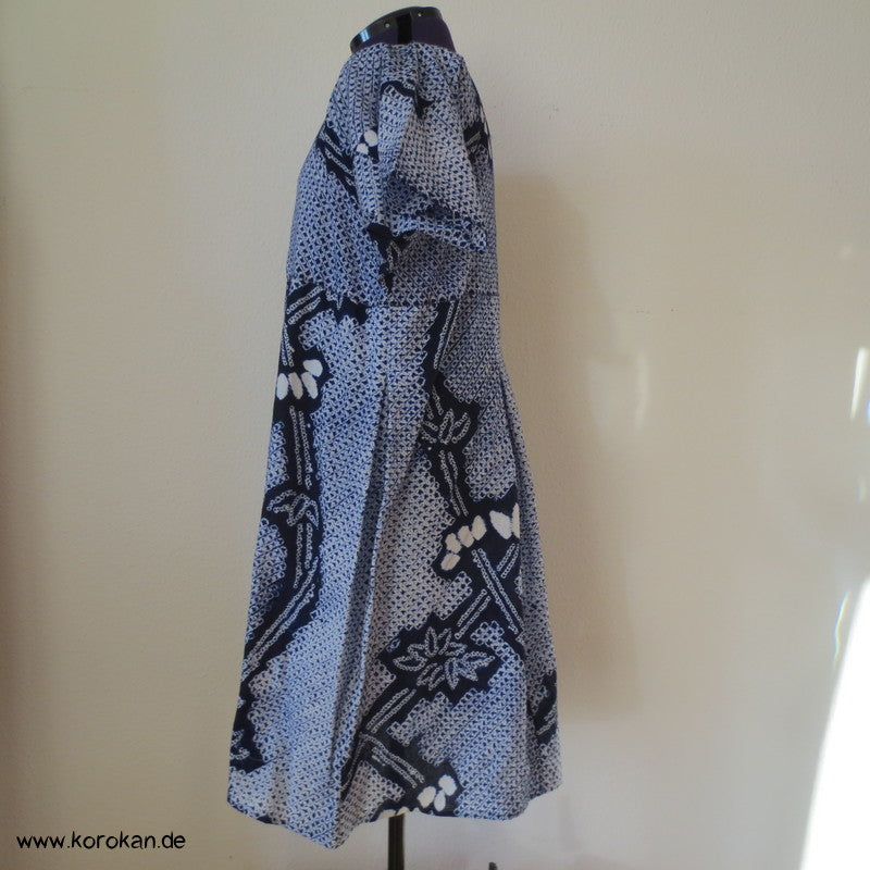 Arimatsu Shibori Kimono Baumwolle Zero Waste Kosode Sommerkleid