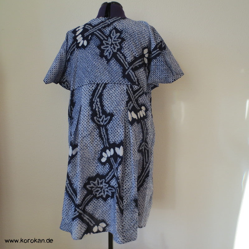 Arimatsu Shibori Kimono Baumwolle Zero Waste Kosode Sommerkleid