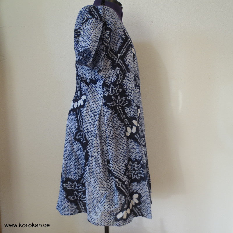 Arimatsu Shibori Kimono Baumwolle Zero Waste Kosode Sommerkleid
