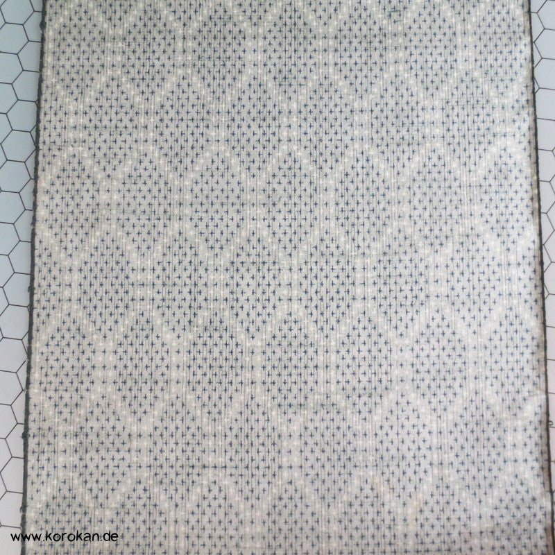 Kikko - Druck Teilkasuri Tsumugi Kimono Seide