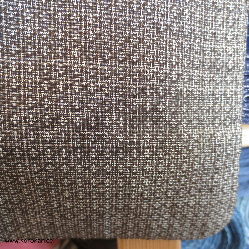"7" beige braune Kasuri Tsumugi Haori, Druckfutter