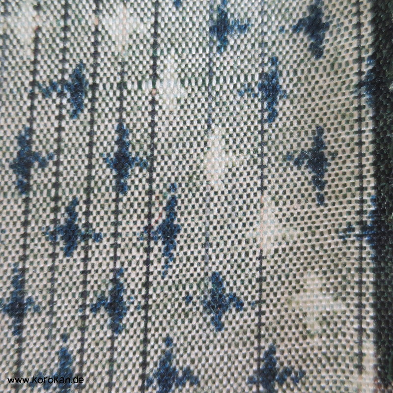 Kikko - Druck Teilkasuri Tsumugi Kimono Seide
