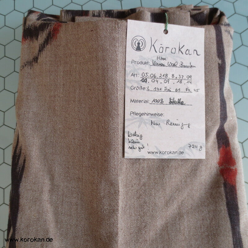 japanischer Bambus Kasuri Hitoe ungefütterter Woll Kimono