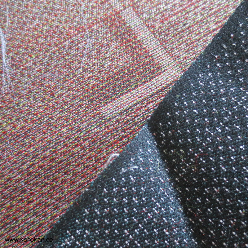 Mischgewebe Reststoff eines aufgetrennten Kimono geometrisch