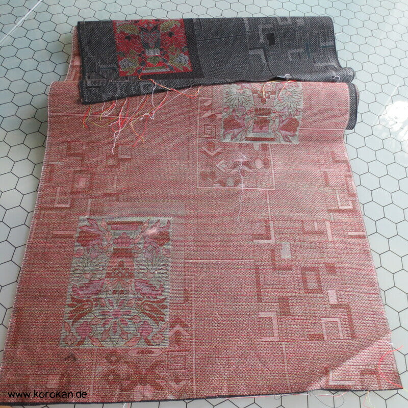 Mischgewebe Reststoff eines aufgetrennten Kimono geometrisch