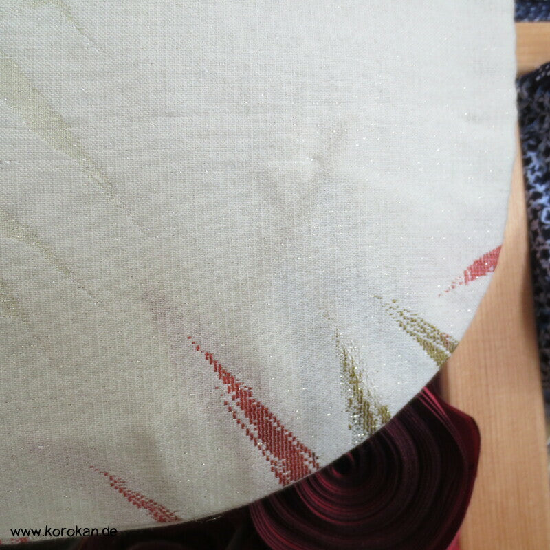 japanische Bambus Haori Kimono Jacke, Wolle mit Lurex, mit Himo