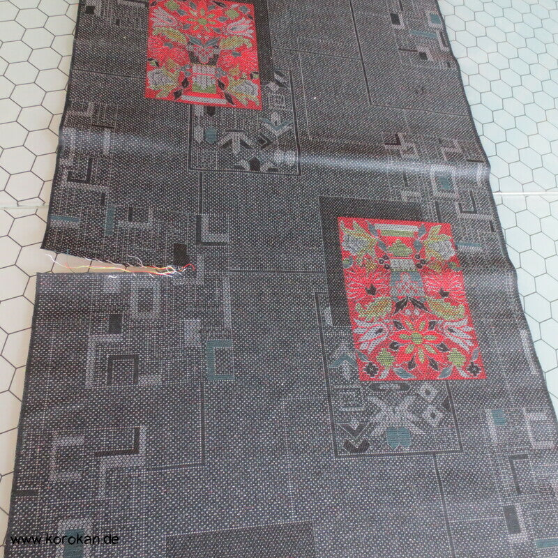 Mischgewebe Reststoff eines aufgetrennten Kimono geometrisch