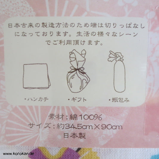 Tenugui Baumwolltuch - mit unterschiedlichen Mustern