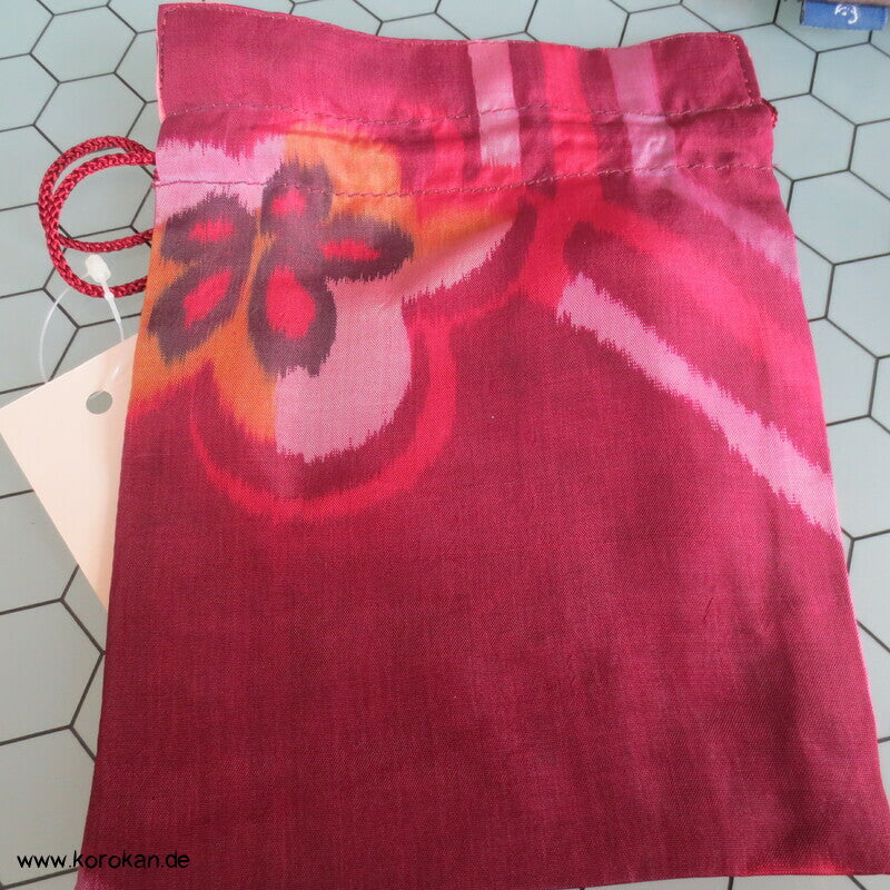 Japanische Upcycling Meisen Beutel mit Zugband - Varianten