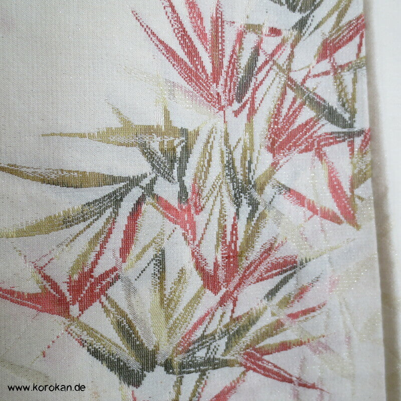 japanische Bambus Haori Kimono Jacke, Wolle mit Lurex, mit Himo