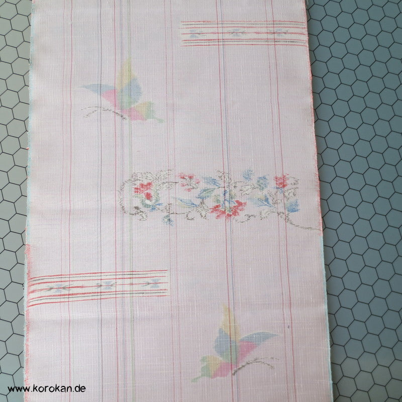 Blüten, Schmetterlinge Kasuri Tsumugi Kimono Seide