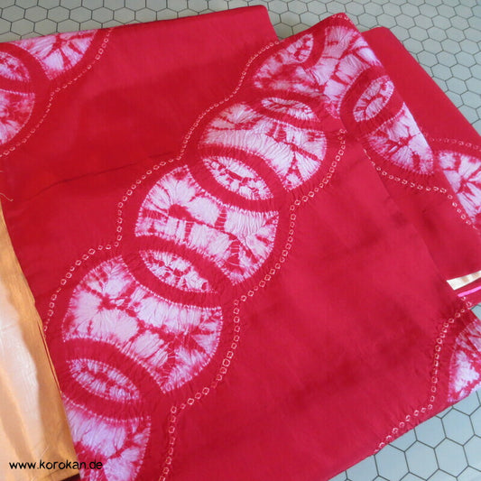 Shibori Shippo hausgemachter Fukuro Obi