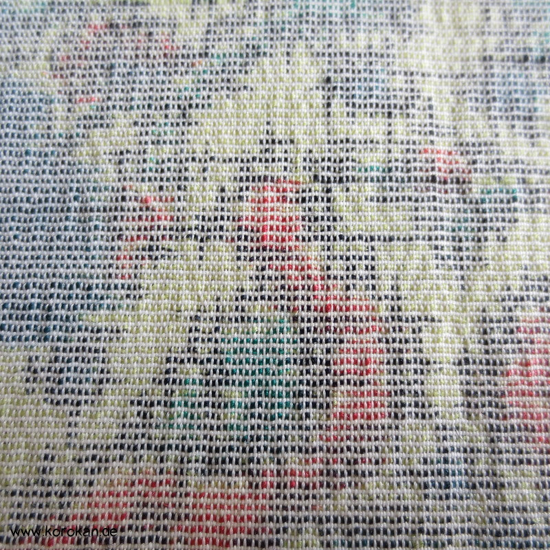 Spiegelmuster Tanmono Tsumugi Seide, blassblaugrau