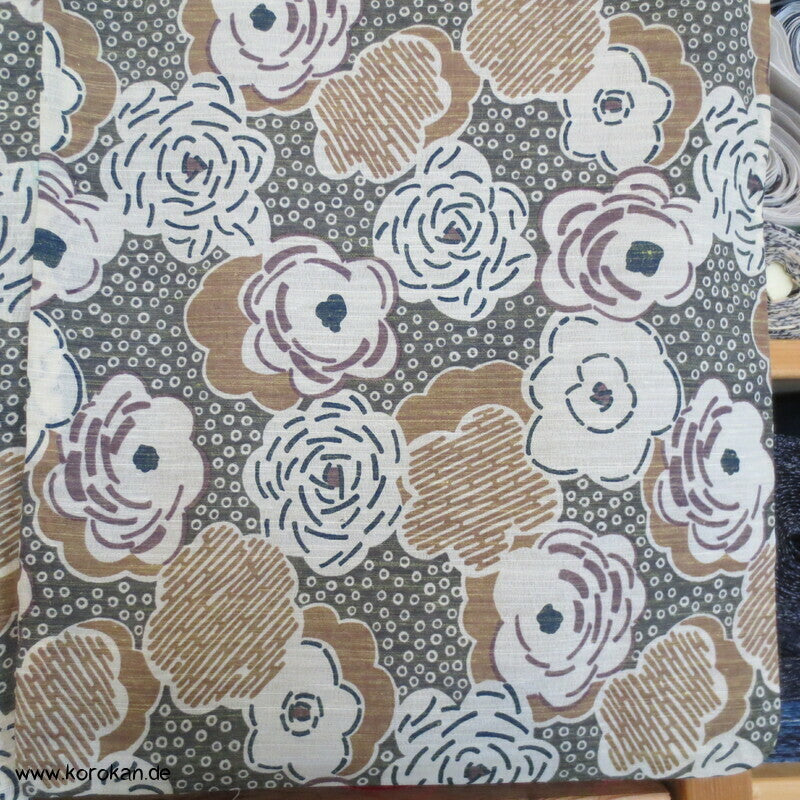 Blüten Hitoe Kimono, zarter feiner Krepp