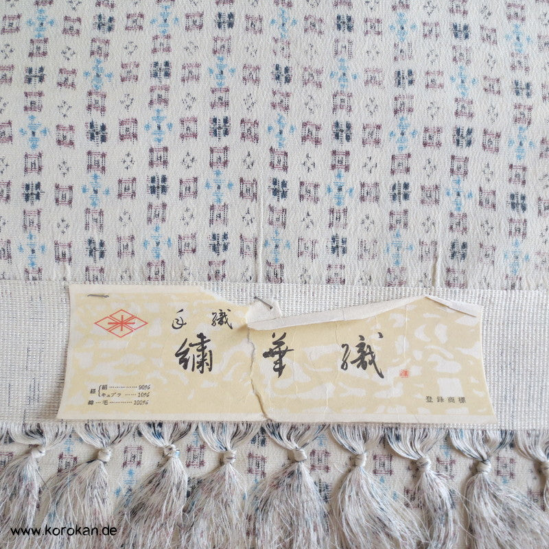 kleines Igeta Kasuri Wolle / Seide Tsumugi Tanmono