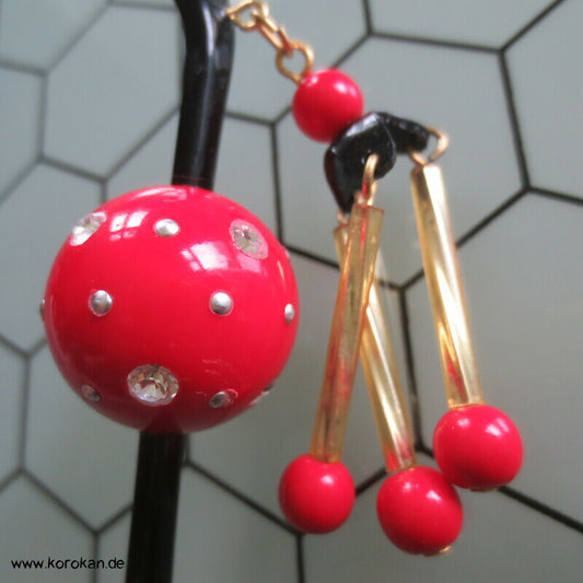 Haarstab Glitzer Kugel und Birra Hänger