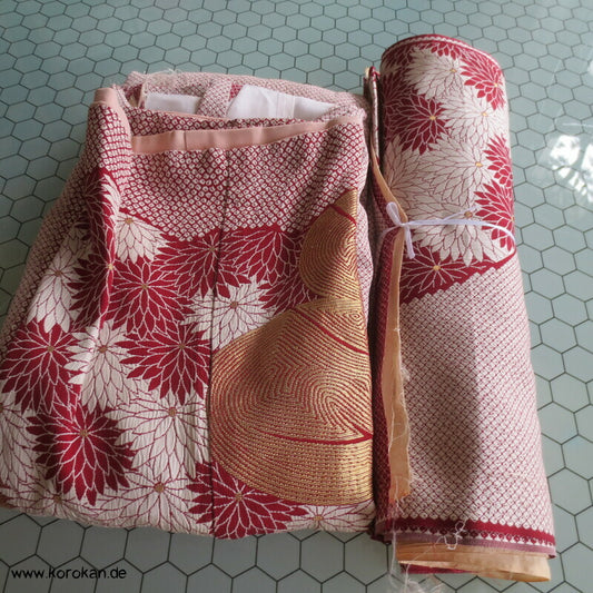 teilaufgetrennter Homongi, Lurex Kiku Jacquard, Nähprojekt