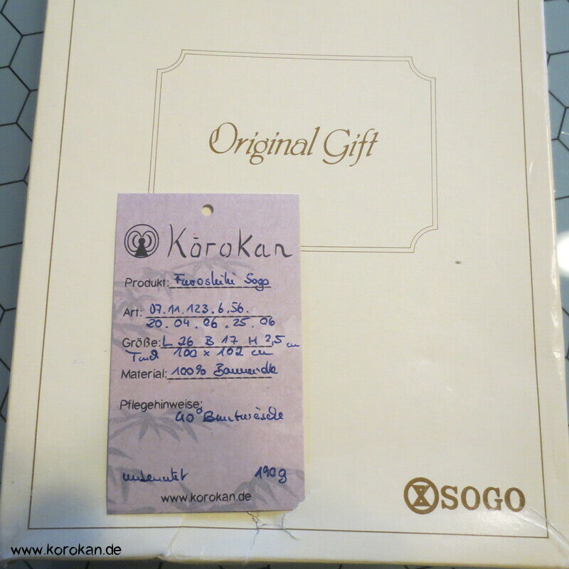 Sogo Ume Blüten Baumwoll Furoshiki, Vintage unbenutzt