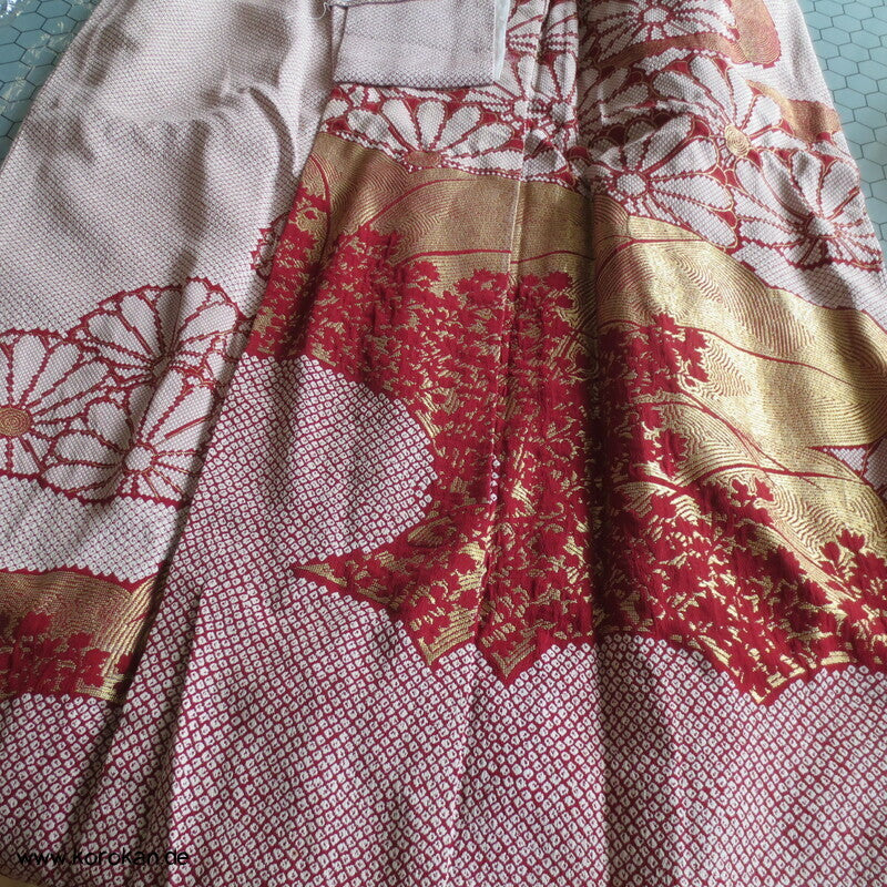 teilaufgetrennter Homongi, Lurex Kiku Jacquard, Nähprojekt