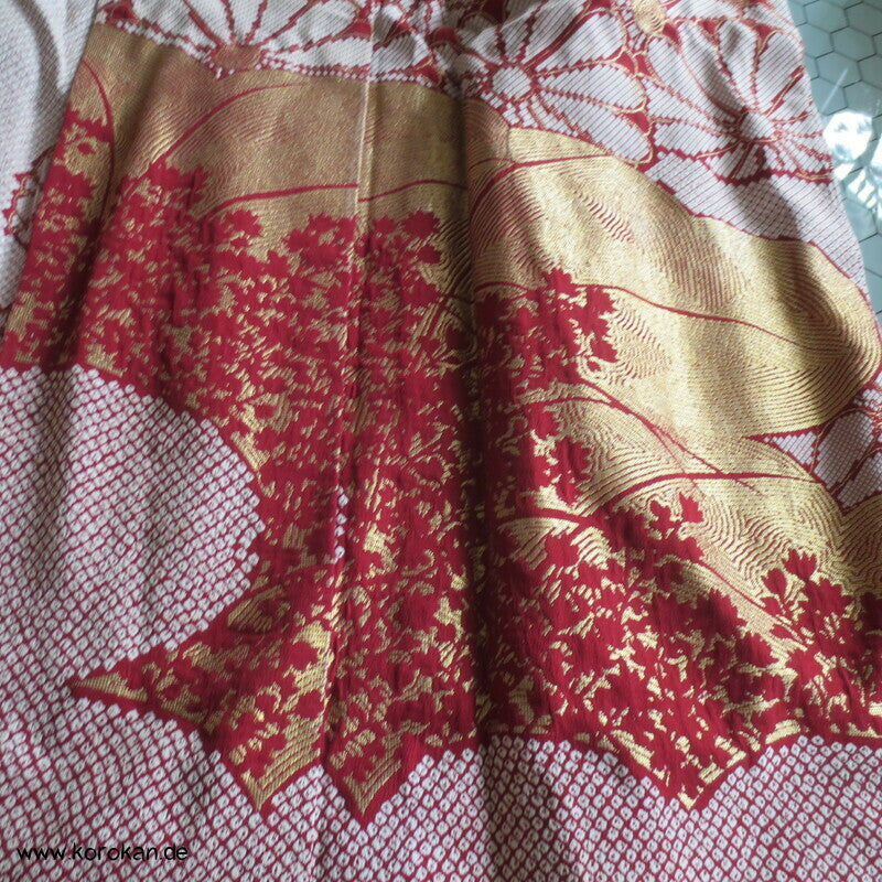 teilaufgetrennter Homongi, Lurex Kiku Jacquard, Nähprojekt